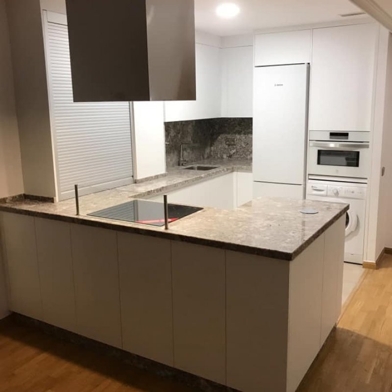 Mobiliario de cocina PET con encimera Granith New Torroncino